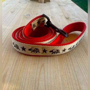 Bear Star Neoprene lined Dog Leash